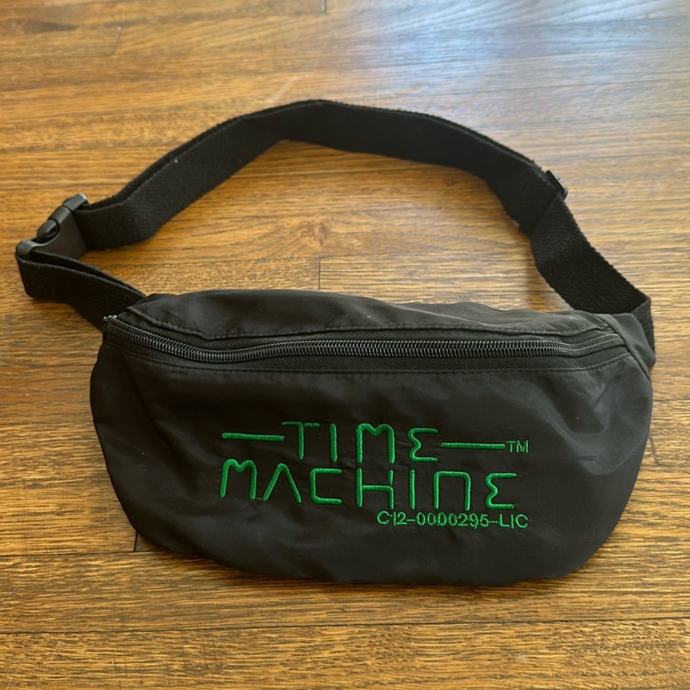 Black Nylon Logo Belt Bag